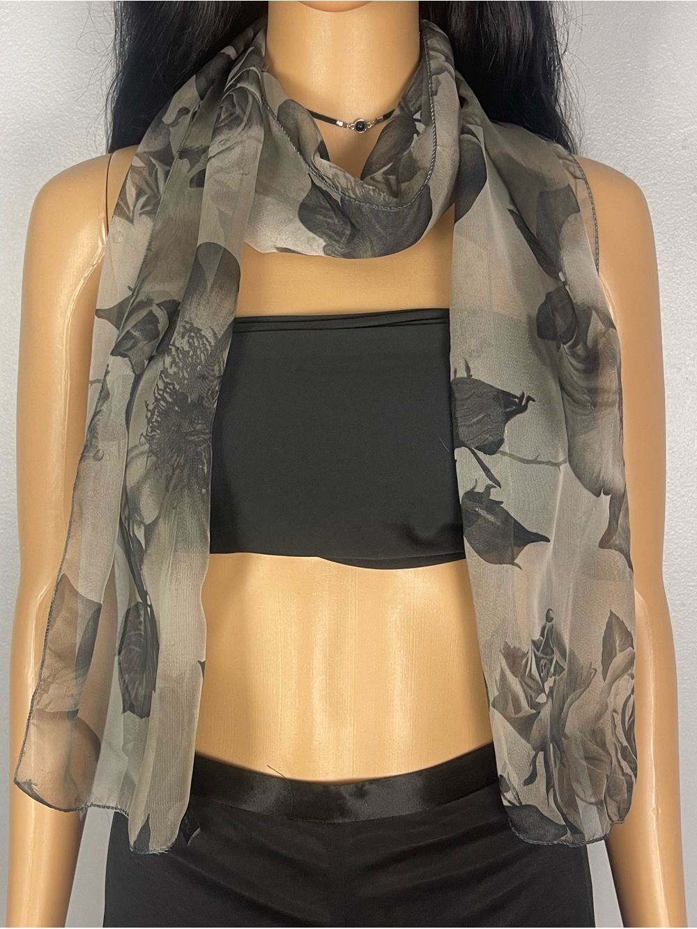 Sheer Rose Scarf
